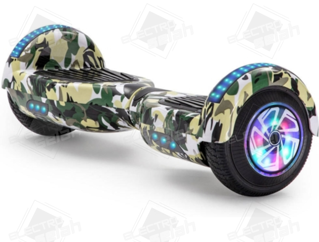 Skate electrico hoverboard BLUETOOTH - luces led - incluye el bolso