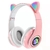 Auriculares inalámbricos EJ-S28 MODELO PRO con orejas de gato Bluetooth luz LED