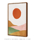 Quadro Decorativo Abstrato Montanhas Sol - comprar online