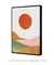 Quadro Decorativo Abstrato Montanhas Sol na internet