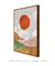 Quadro Decorativo Abstrato Montanhas Sol - comprar online