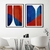 Quadro Decorativo Dupla Red Blue RM