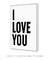 Quadro Decorativo I Love You - comprar online