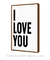 Quadro Decorativo I Love You - THECORE