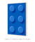 Imagem do Quadro Decorativo Lego Azul