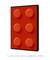Quadro Decorativo Lego Vermelho na internet