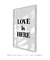 Quadro Decorativo Love Is Here - THECORE