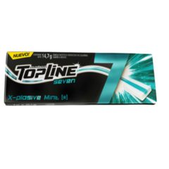 Chicle Topline 7 X plosive Mint x 16 Unidades