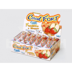 Barrita Cereal Fort Caja X 24u. Frutilla y Manzana Light.