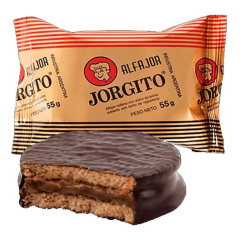ALFAJOR JORGITO X 24U CHOCOLATE