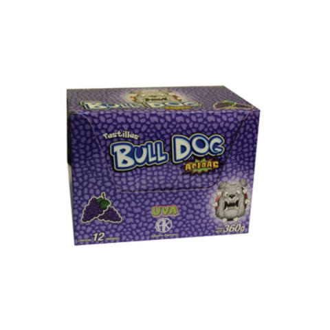 Pastilla Bull Dog - Caja X 12 Unidades Uva