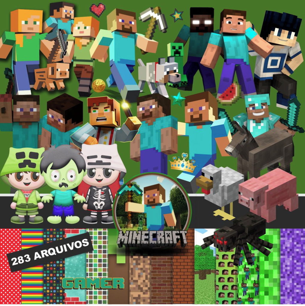 Kit Papel Digital Minecraft