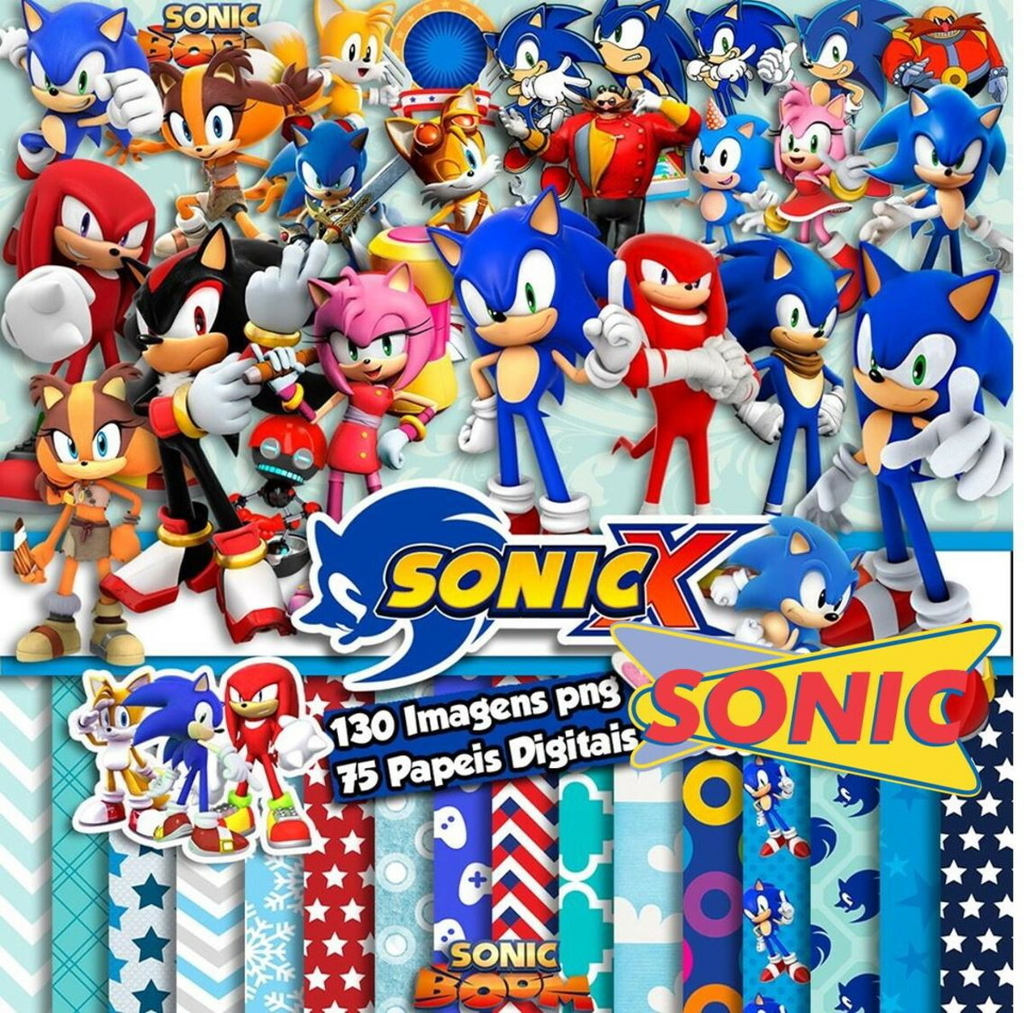 Kit Digital Sonic 40 cliparts png