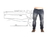Modelagem Calça Jeans Masculina (molde Em Pdf E Cdr)