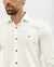 Camisa Manga Longa Slim TRT Off White com Pregas na internet