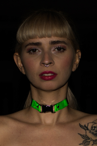 CHOKER FLASH LUXO VERDE