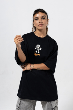 Imagen de Remera oversized Locos Chimi - Negra