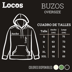 Buzo oversized Locos Vino Soda Chori - Verde - comprar online