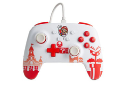 JOYSTICK POWERA ENHANCED WIRED CONTROLLER MARIO RED WHITE