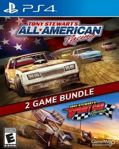 PS4 TONY STEWART'S ALL AMERICAN RACING - SPRINT CAR RACING 2 GAME BUNDLE