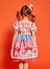 Vestido Infantil Menina Estampa Eu Amo Arraiá – Tam. 1 a 10 anos – Rosa e Azul - comprar online