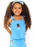 Conjunto Infantil Menina Bata + Pantacourt Estampa Eu Amo Frutinhas – Tam. 2 a 12 anos – Azul - comprar online