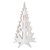 Arbol De Navidad Merry 150cm En Mdf Con Melamina color Blanca