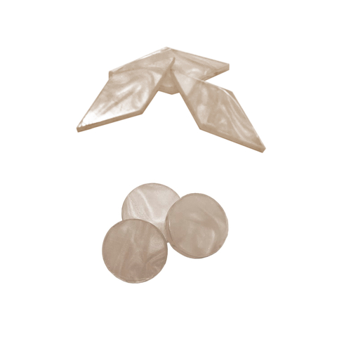 Diamantes de acrilico nacarados para mesa de pool y billar x18