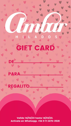GIFT CARD #enamoratedeambar - comprar online