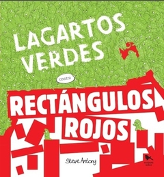 Lagartos verdes contra rectángulos rojos