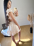 Vestido curto nude Laise - loja online