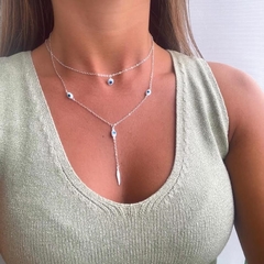 Choker Amaea com Pingente Olho Grego Folheado a Prata - comprar online