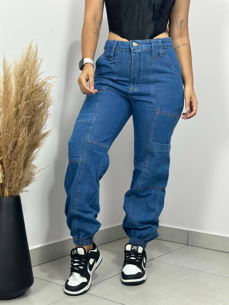Calça Jogger Jeans - Comprar em STEFANY.M