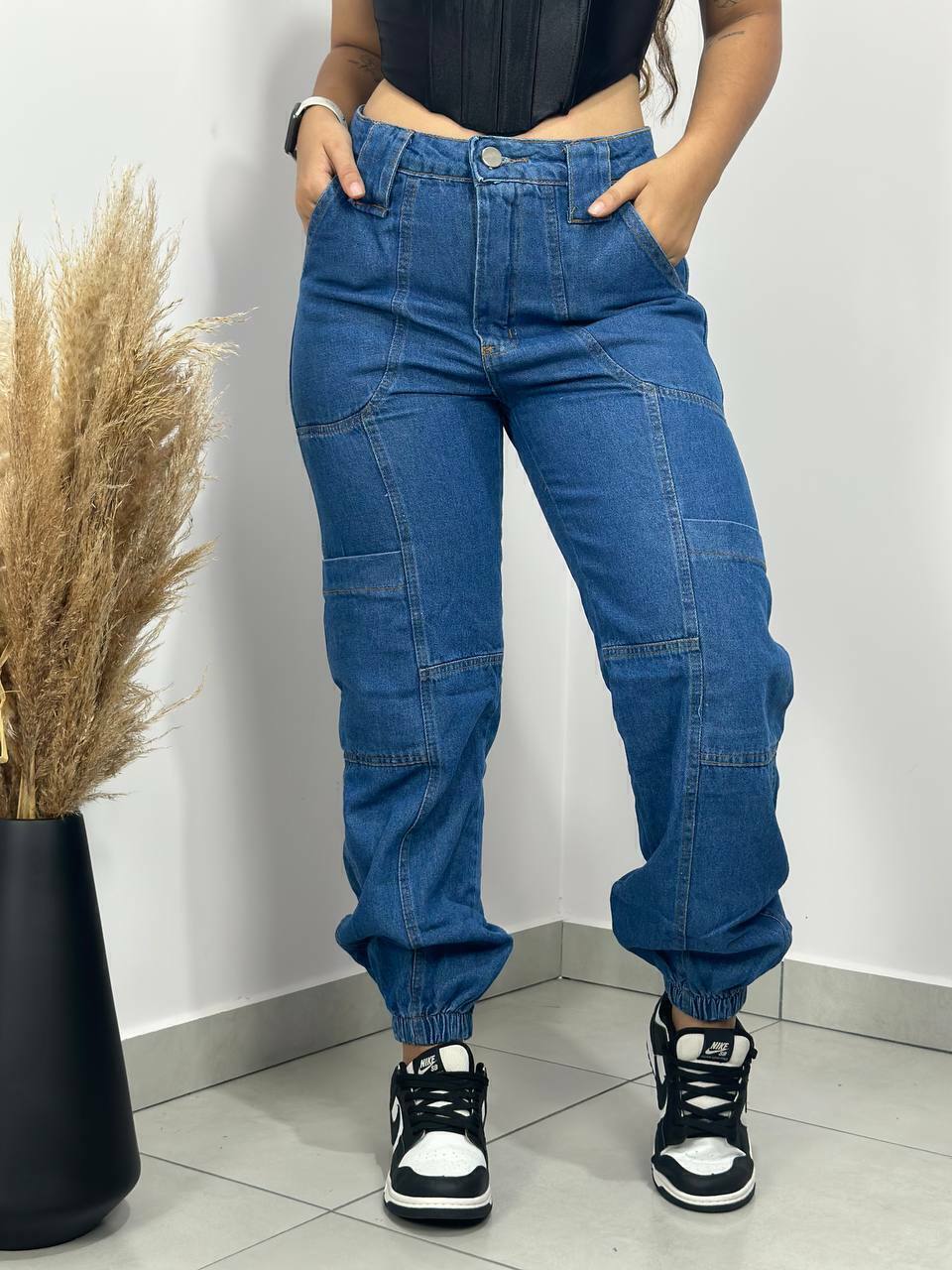 Calça Jogger Jeans - Comprar em STEFANY.M