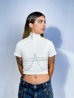 BLUSA GOLA CORRENTE OFF WHITE - comprar online