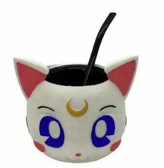 Mate 3D Gatito moon Blanco