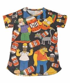 Remera Homero Duff Negra L