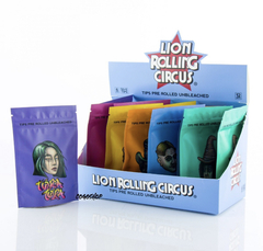 Filtros Armados Lion Rolling Circus Pre Rolled 55u Tips - comprar online