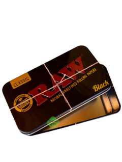 RAW Black Lata Rectangular Tin