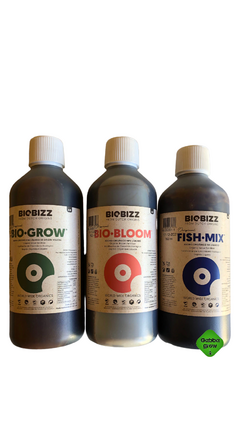 Biobizz Combo X3 Bio Grow Bio Bloom Fish mix 1 litro