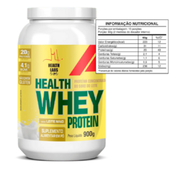 Whey Protein Health Whey - Sabores Variados - Health Labs - 900g - loja online