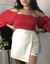 Cropped Franzido Vermelho