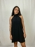 Vestido Gola de Amarrar Preto - comprar online