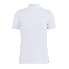 T-SHIRT GOLA TURTLENECK ALGODÃO EGÍPCIO - BRANCA - Slou