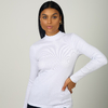 GOLA TURTLENECK MANGA LONGA EM RIBANA DE ALGODÃO - BRANCO