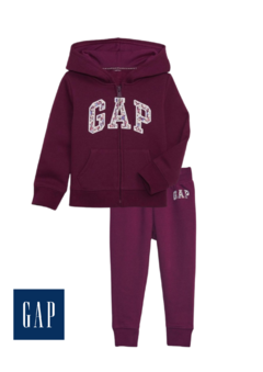 CONJUNTO MOLETOM MENINA PURPLE FLORAL - GAP