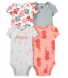 Kit Body Floral 4PÇS - CHILD OF MINE by Carter´s