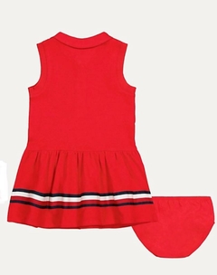 Vestido Gola Vermelho - TOMMY HILFIGER - comprar online