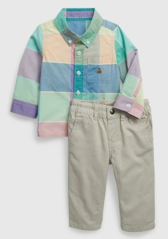 CONJUNTO CAMISA XADREZ COLORS BB - GAP