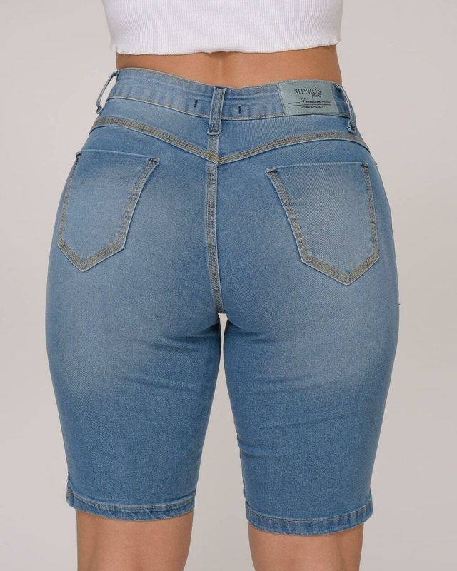 Bermuda pedal jeans best sale feminina